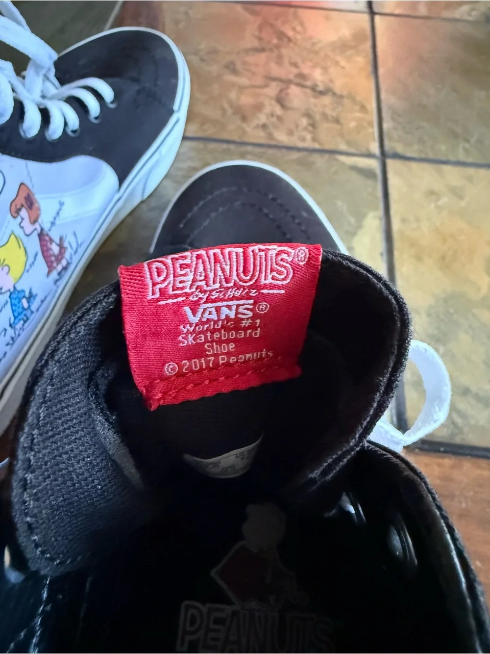 Vans x Peanuts Sk8-Hi Reissue Charlie Kite Men's Size 10.5 High Top Sneakers